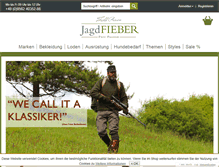 Tablet Screenshot of jagdfieber.com
